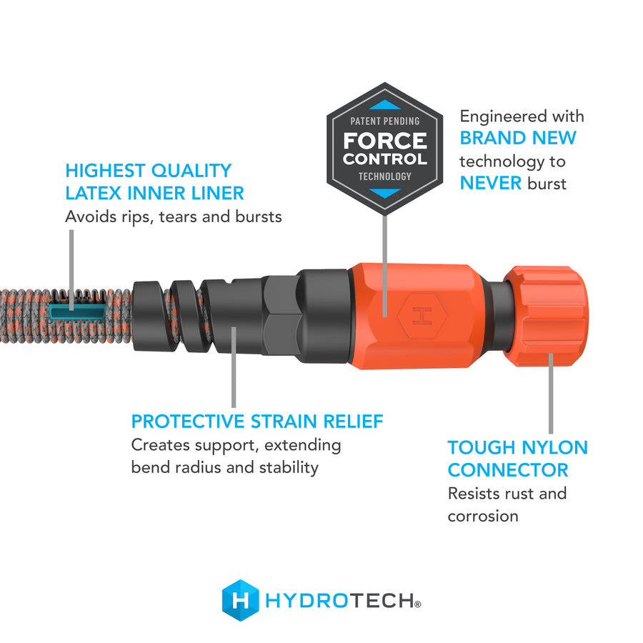 5/8" x 75' Expandable Burst Proof Hose - Orange
