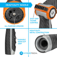 Load image into Gallery viewer, Heavy Duty 8 Pattern Hose Nozzle
