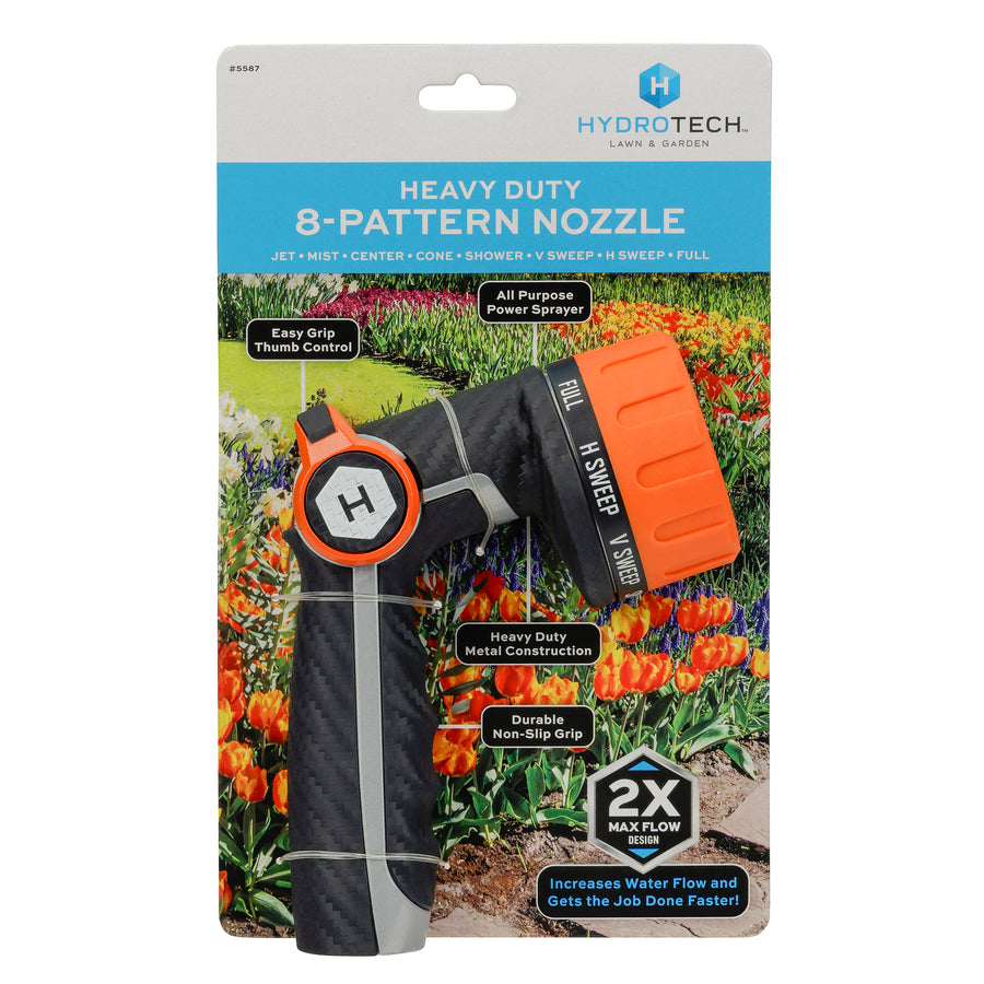 Heavy Duty 8 Pattern Hose Nozzle