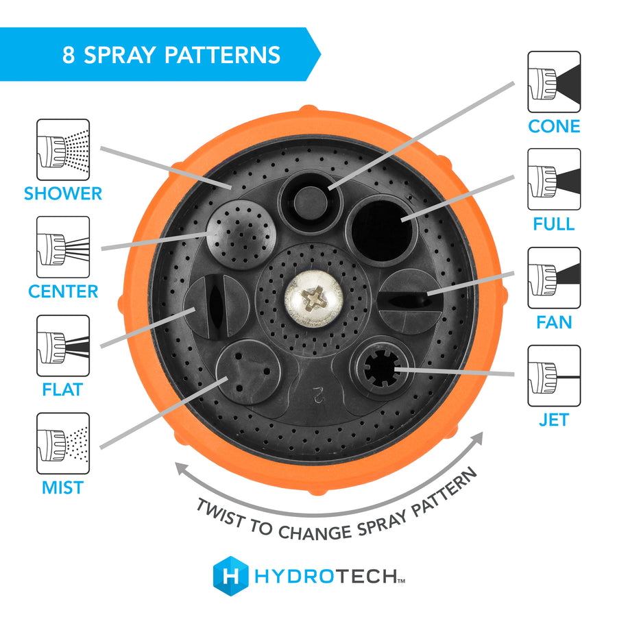 Heavy Duty Fireman’s 8 Pattern Nozzle