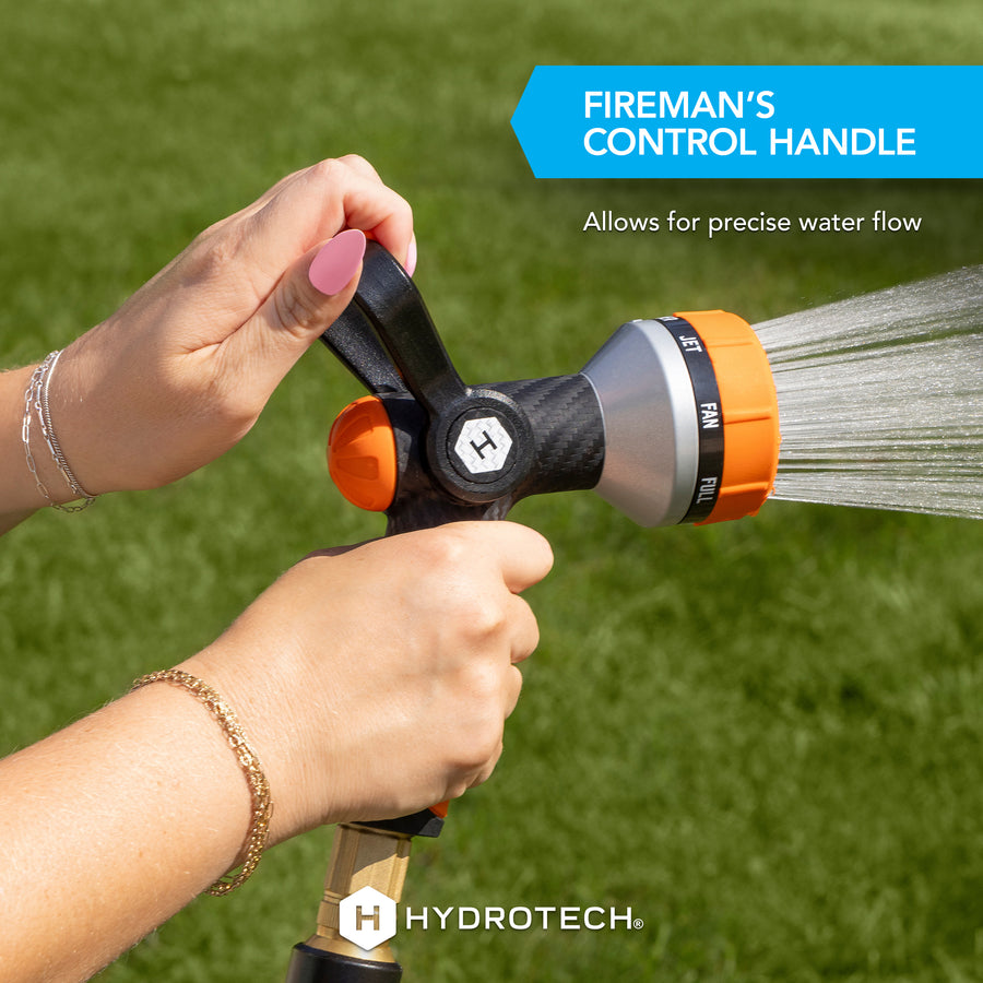 heavy duty garden hose sprayer Hydrotech Heavy Duty Fireman's 8 Pattern Nozzle