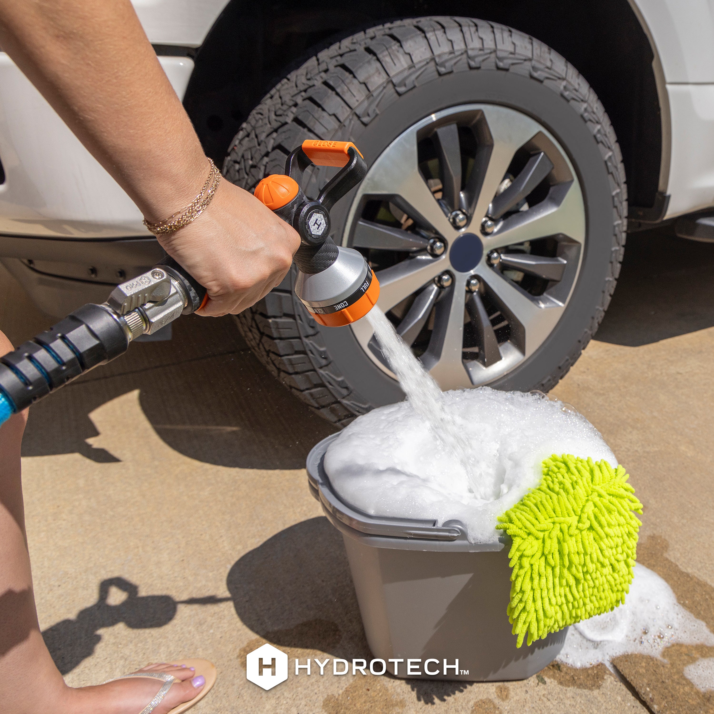 HydroTech Heavy Duty 8 Pattern Hose Nozzle - Thumbnail 4