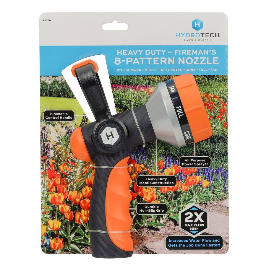 Heavy Duty Fireman’s 8 Pattern Nozzle