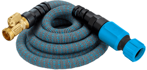 maybe an image about 5/8" x 25' Expandable Burst Proof Hose - Blue