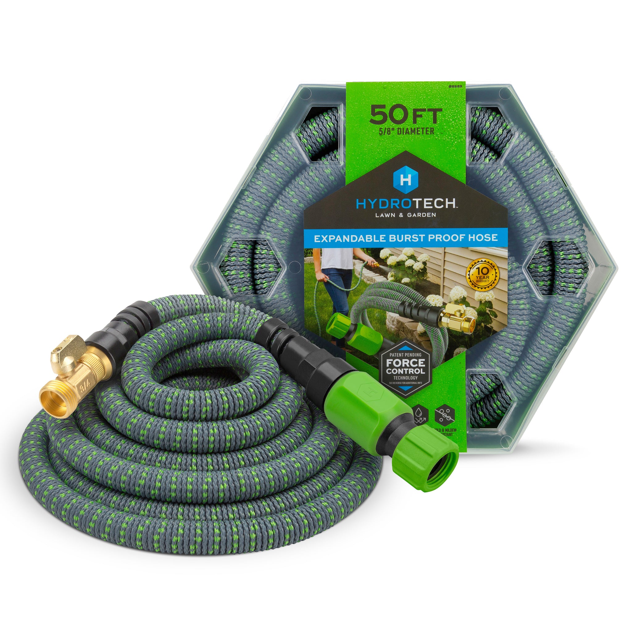 5 8 x 50 Expandable Burst Proof Hose Green HydroTech Hose