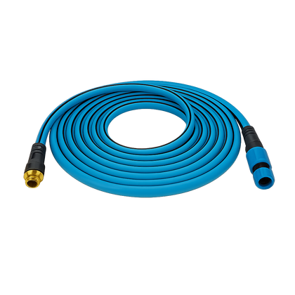 maybe an image about 5/8" x 25' Hybrid Polymer Super-Lite Hose - Blue
