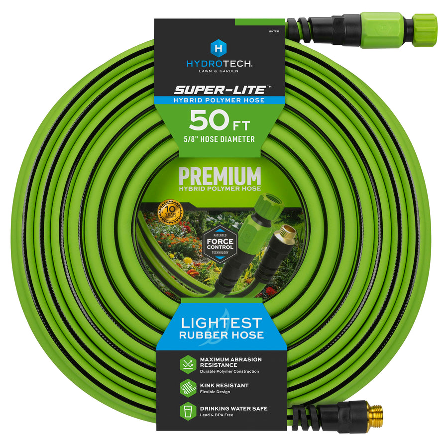 5/8" x 50' Hybrid Polymer Super-Lite Hose - Green