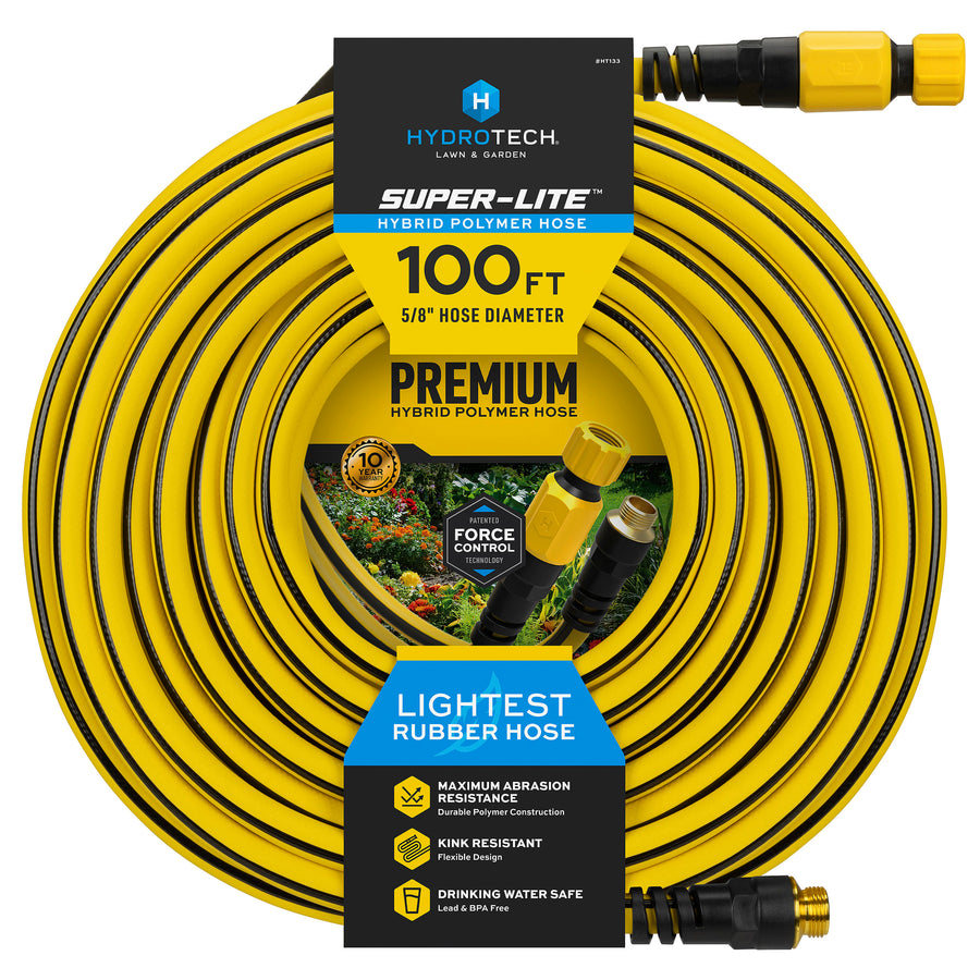 5/8" x 100' Hybrid Polymer Super-Lite Hose - Yellow