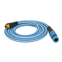 maybe an image about HydroTech Italia 5/8" x 25 ft. Hybrid Polymer Expandable Garden Hose