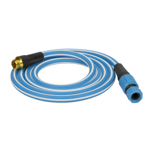 maybe an image about HydroTech Italia 5/8" x 25 ft. Hybrid Polymer Expandable Garden Hose