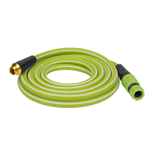 maybe an image about HydroTech Italia 5/8" x 50 ft. Hybrid Polymer Expandable Garden Hose