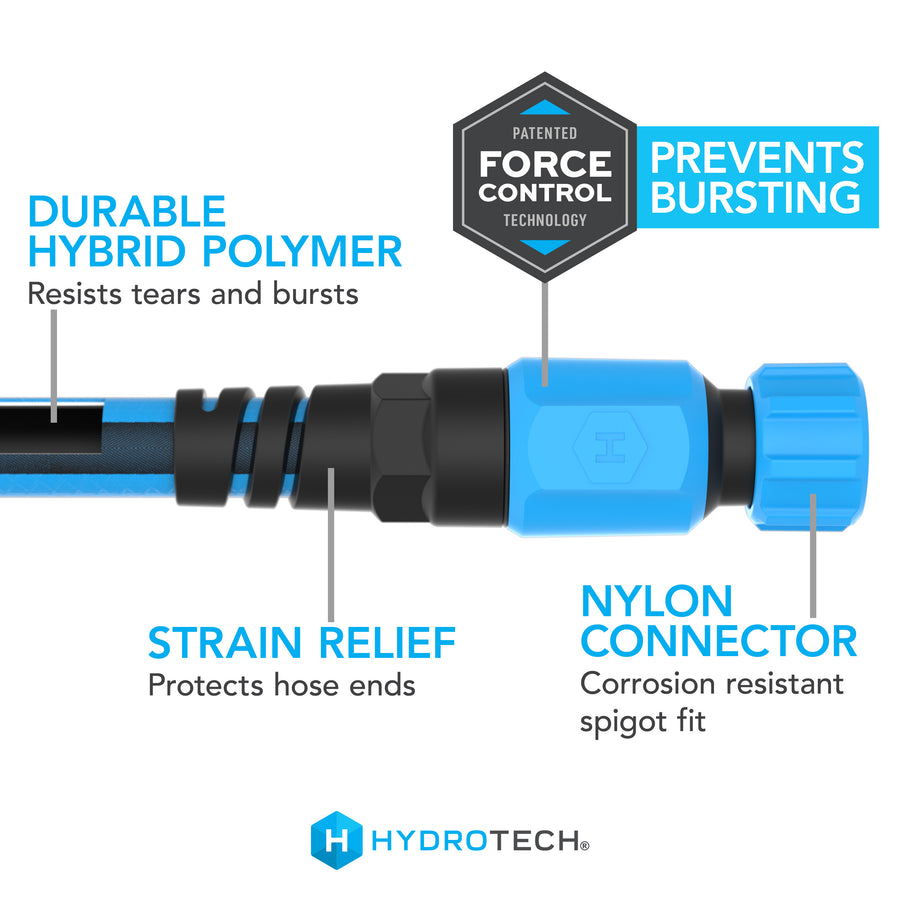 5/8" x 25' Hybrid Polymer Super-Lite Hose - Blue