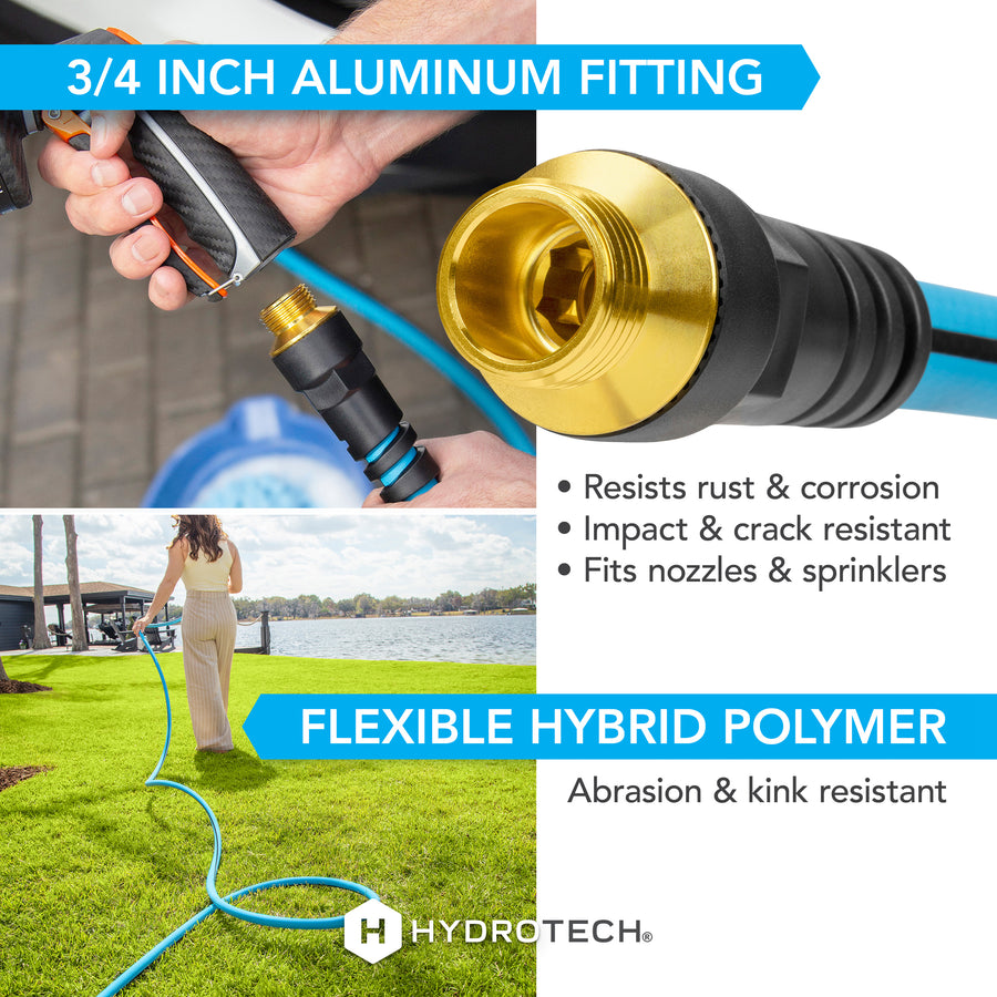 5/8" x 25' Hybrid Polymer Super-Lite Hose - Blue