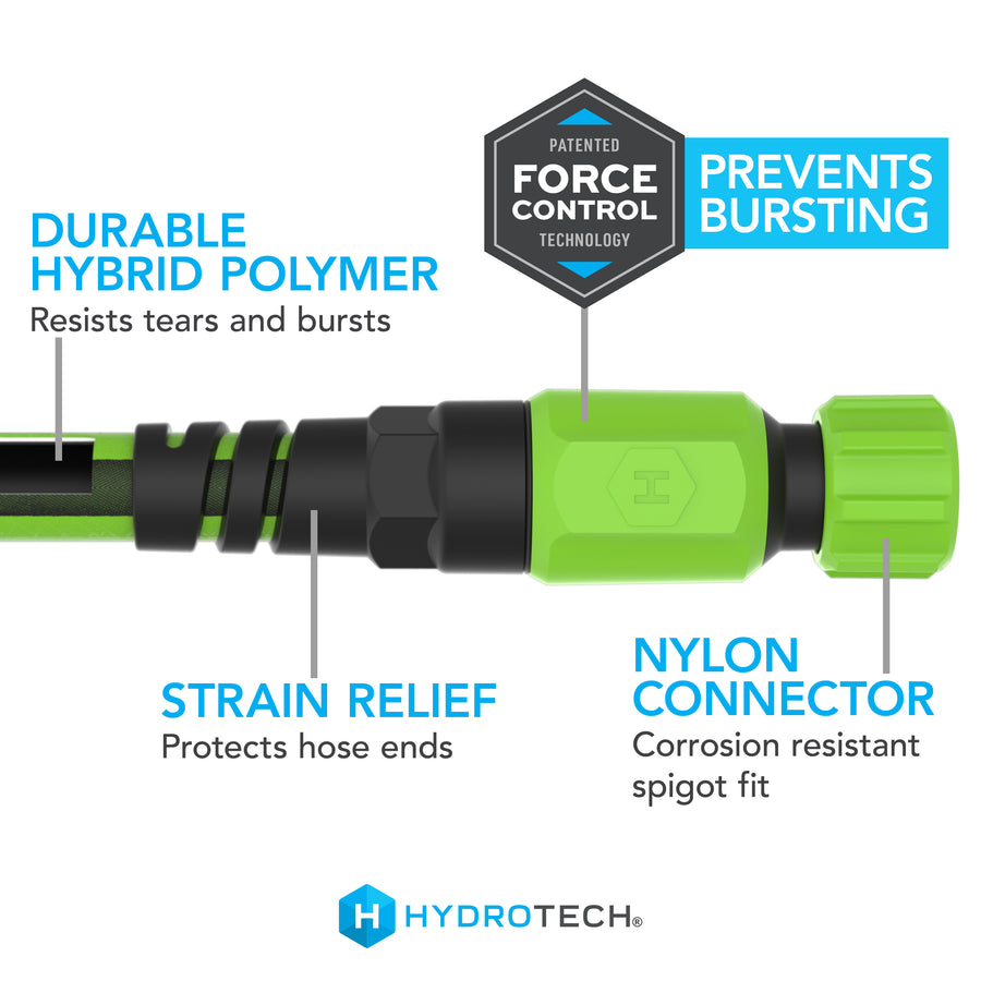 5/8" x 50' Hybrid Polymer Super-Lite Hose - Green