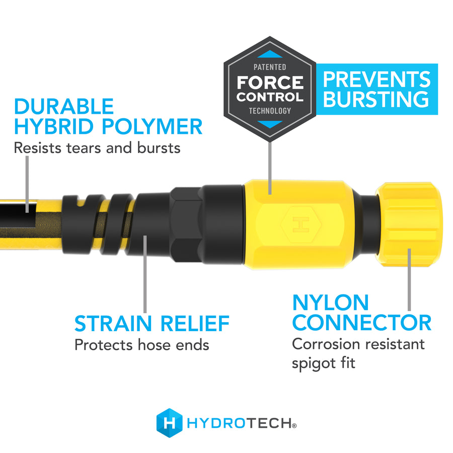 5/8" x 100' Hybrid Polymer Super-Lite Hose - Yellow